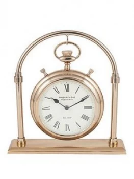 Image of Pacific Lifestyle Antique Brass & Glass Carriage Clock