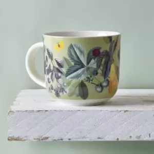 Image of Set of 2 Kew Bee Floral Mugs Green