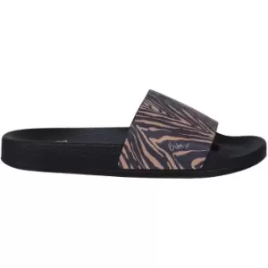 Image of Biba Printed Slides Womens - Black