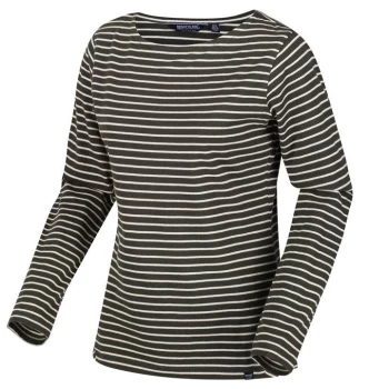 Image of Regatta Fernanda Jersey Top - DkKhak/LtVan