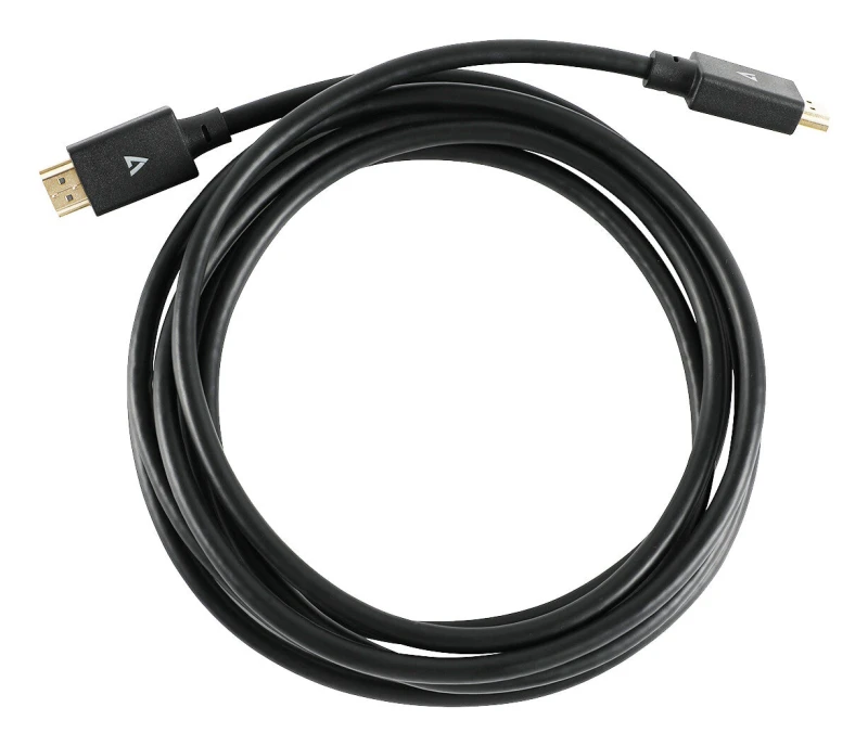 Image of V7 V7 HDMI 2.1 Cable 48 Gbps 8K Ultra HD 3m/10ft Black V7HDMIPRO-3M-BLK