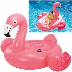 Image of Giant Mega Inflatable Flamingo Island Pool Float 218 x 211 x 136 cm