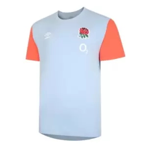 Image of Umbro England Rugby Travel T Shirt Mens - Blue