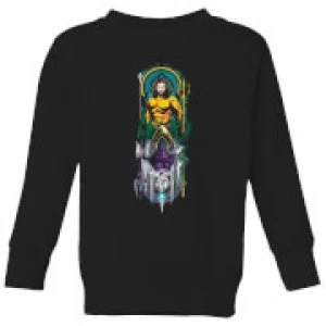 Image of Aquaman and Ocean Master Kids Sweatshirt - Black - 3-4 Years