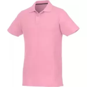 Image of Elevate Mens Helios Short Sleeve Polo Shirt (S) (Light Pink)