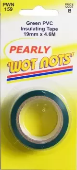 Image of PVC Insulation Tape - Green - 19mm x 4.6m PWN159 WOT-NOTS