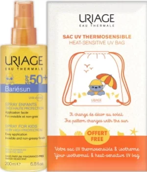 Image of Uriage Bariesun SPF50+ Spray for Kids and Heat-Sensitive UV Bag 200ml