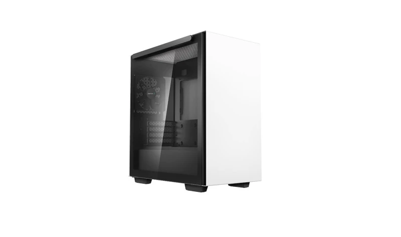 Image of DEEPCOOL MACUBE 110 micro-ATX Mini Tower Tempered Glass PC Gaming Case - White