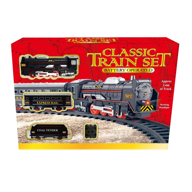 Image of Kandy Toys Classic Train Set, Battery Operated Multi unisex