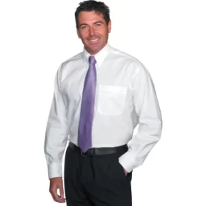 Image of Mens 18" Long Sleeve White Oxford Shirt