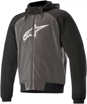 Image of Alpinestars Chrome Sport Motorcycle Hoodie, grey, Size S, grey, Size S