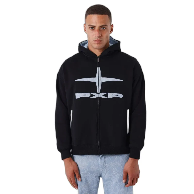 Image of Project X Paris Vintage zip-up hoodie Project X Paris Noir Male L
