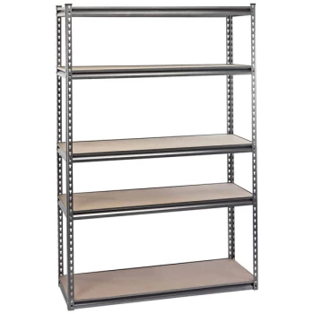 Image of Draper Expert 21663 H/D Steel Shelving Unit - Five Shelves (L1220x...