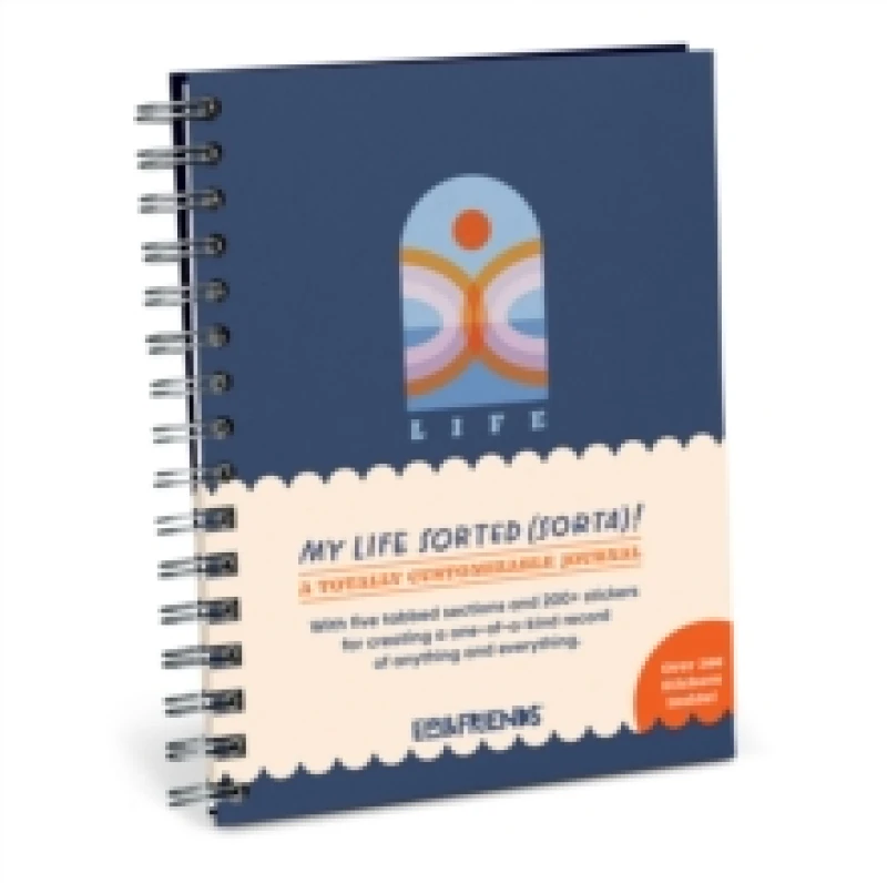 Image of Em & Friends My Life Sorted (Sort of) Tabbed Sticker Journal Diary or journal