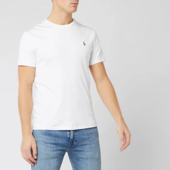 Image of Polo Ralph Lauren Mens Custom Slim Fit Soft Cotton T-Shirt - White - XL