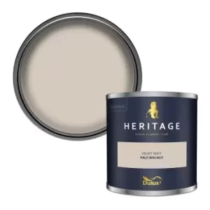 Image of Dulux Heritage Velvet Matt Pale Walnut Matt Emulsion Paint 125ml