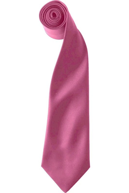 Image of Premier Premier Men Colours Satin Clip Tie Pack of 2 in Fuchsia Fuchsia One Size Male 5059269153885
