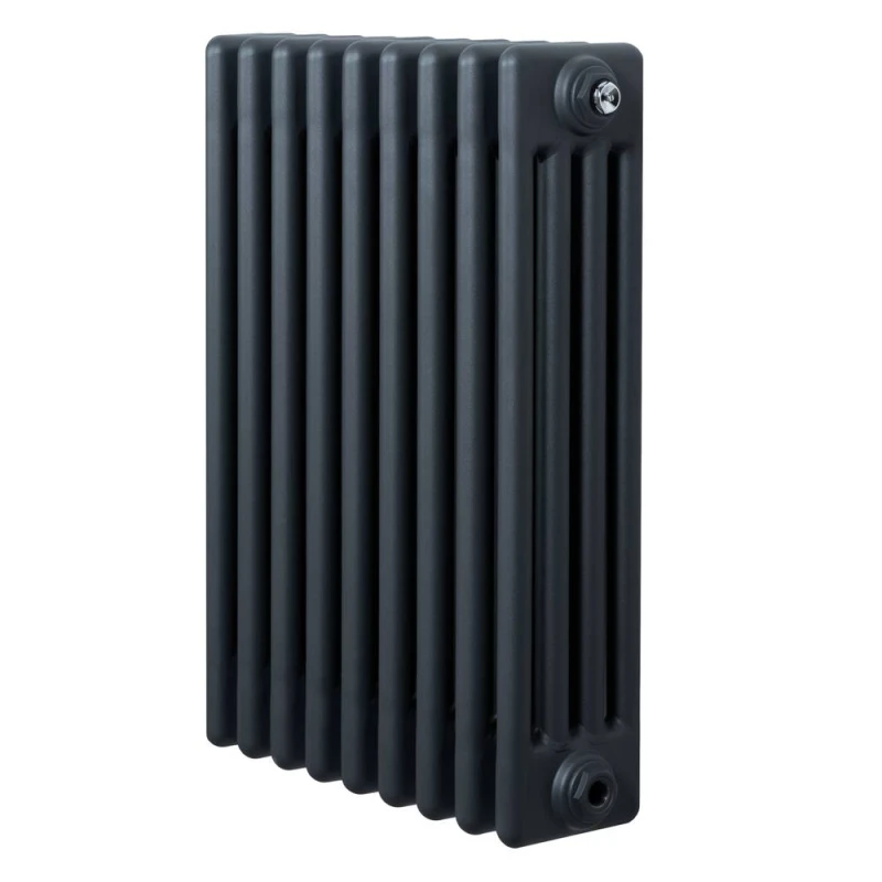 Image of Monstershop Traditional 4 Column Radiator - 600 x 425mm - Anthracite Grey Grey Unisex