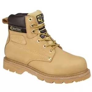 Image of Grafters Mens Gladiator Safety Boots (8 UK) (Honey) - Honey