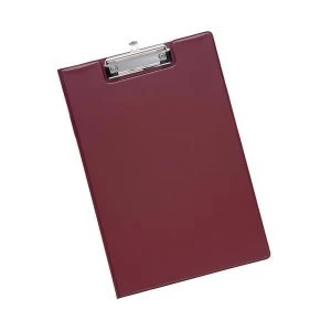 Image of 5 Star Office Fold over Clipboard with Front Pocket Foolscap Red