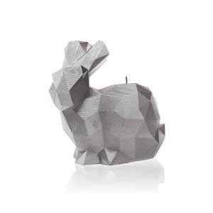 Image of Silver Large Rabbit Candle