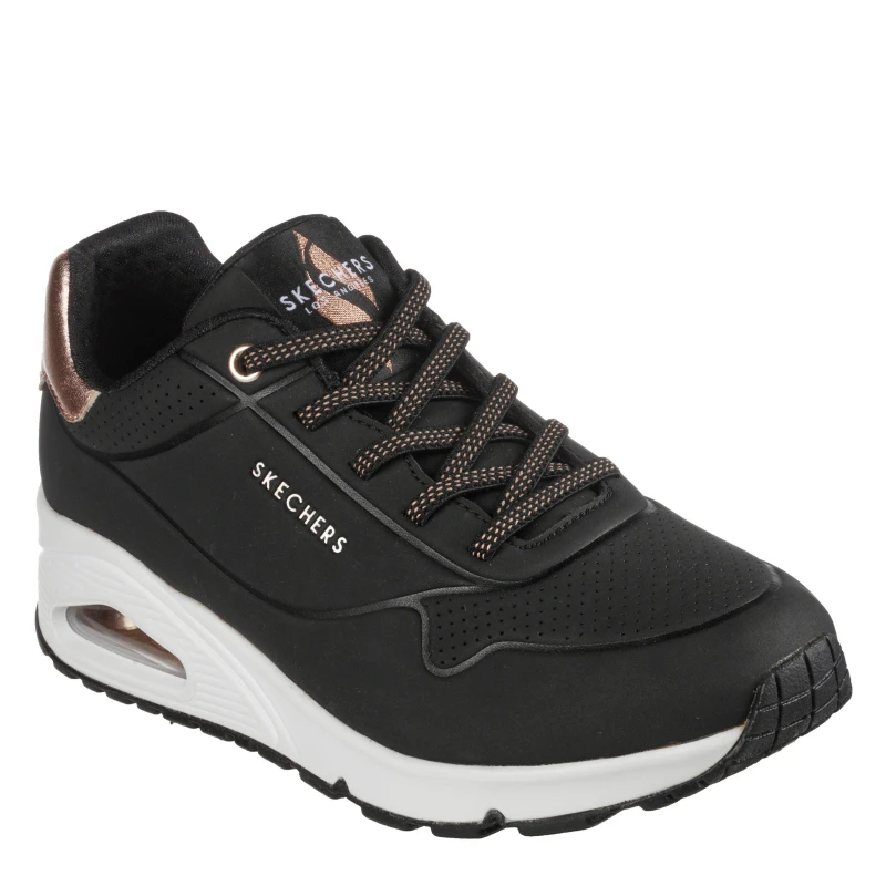 Image of Skechers Uno Black/rose Gold/white Black female