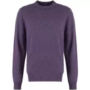 Image of Barbour Mens Newbury Crew Neck Jumper Fig Medium