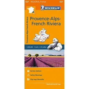 Image of Provence- Alps - French Riviera - Michelin Regional Map 527 Map Sheet map 2016