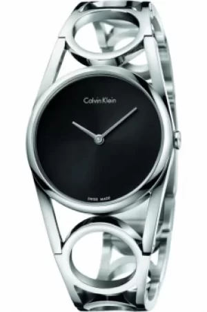 Image of Ladies Calvin Klein Round Small Bangle Watch K5U2S141