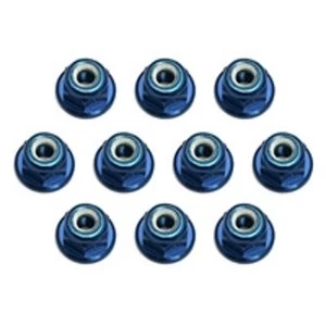 Image of Team Associated Factory Team Blue 3mm Locknut (Pack of 10)