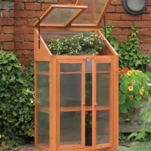 Image of Wooden Mini Greenhouse With polycarbonate glazing. H120 x W69 x D51cm