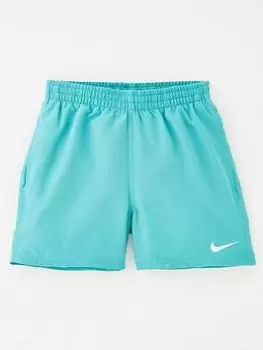 Image of Boys, Nike Essential Lap 4" Volley Swim Short - Teal, Size S=8-9 Years