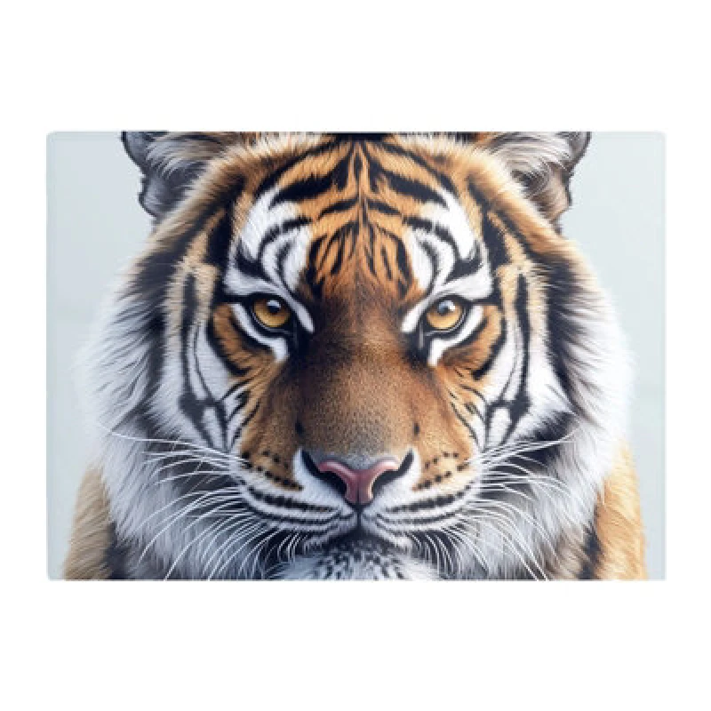 Image of Warren Reed Designer Tiger Face Design Chopping Board