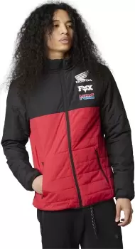 Image of FOX Honda Howell Puffy Jacket, black-red Size M black-red, Size M