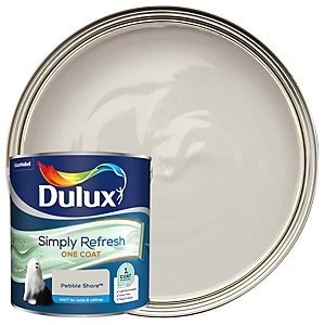 Image of Dulux Simply Refresh One Coat Pebble Shore Matt Emulsion Paint 2.5L