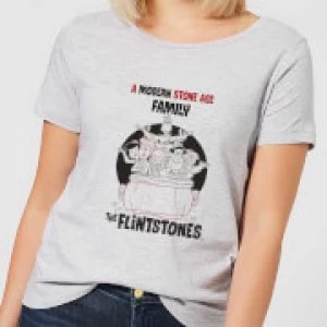 Image of The Flintstones Modern Stone Age Family Womens T-Shirt - Grey - M