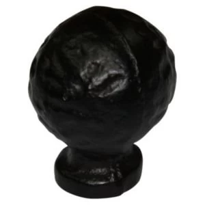 Image of BQ Black Iron Effect Round Furniture Knob Pack of 1