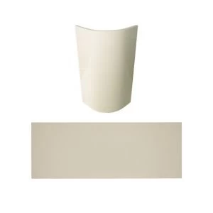 Image of Cooke Lewis Raffello High Gloss Cream Standard curved door Filler panel kit