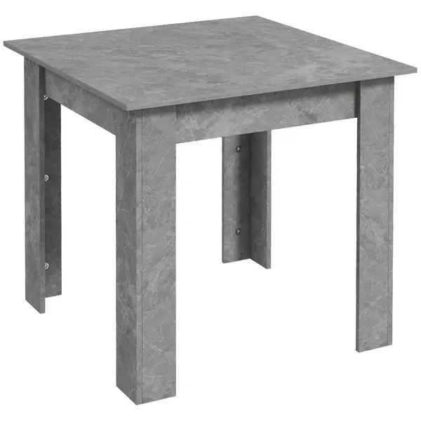 Image of Dining Table for 2 Modern Kitchen Table with Faux Concrete Effect