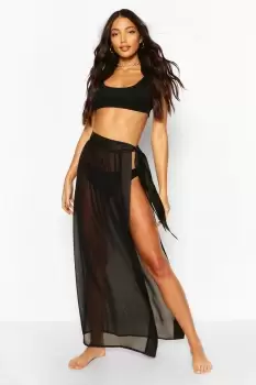Image of Essentials Satin Tie Beach Sarong