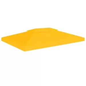 Image of VidaXL 2-Tier Gazebo Top Cover 310 g/m 4x3 m Yellow