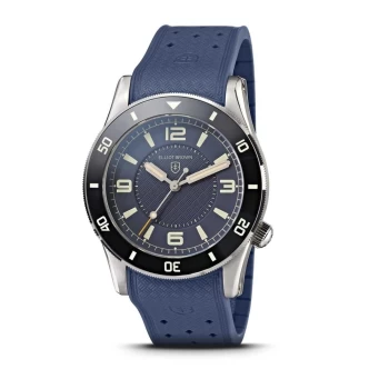 Image of Mens Elliot Brown 929-103-R53S Gent's Bloxworth 3HD Blue Strap Wristwa Colour - Silver