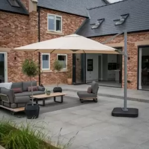 Image of Eros 3m Square Cantilever Parasol - Beige