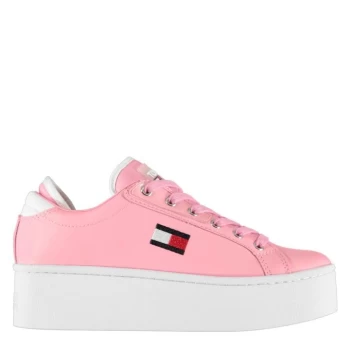 Image of Tommy Jeans Flatform Sneakers - Pink