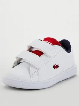 Image of Lacoste Infant Carnaby Evo 120 Strap Trainers - White