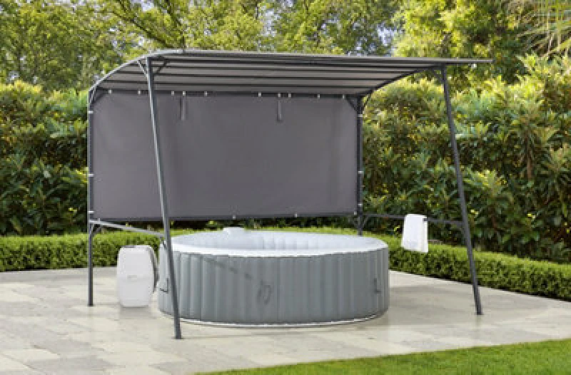Image of Sunjoy Outdoor Fabric Jacuzzi Pergola Vodno - 284Cm X 220Cm, Gray
