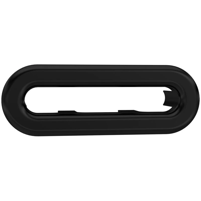 Image of OLD LONDON Matt Black Oval Overflow Cover - OVFL02U - Old London OVFL02U