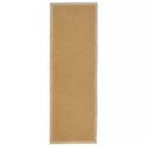 Image of Herringbone Runner with Border - Natural - 60x180cm