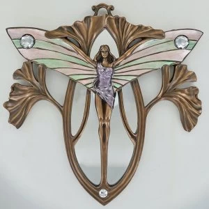 Image of She Butterfly Cold Cast Bronze Mirror