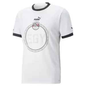Image of Puma Egypt Away Shirt 2022 2023 Adults - White